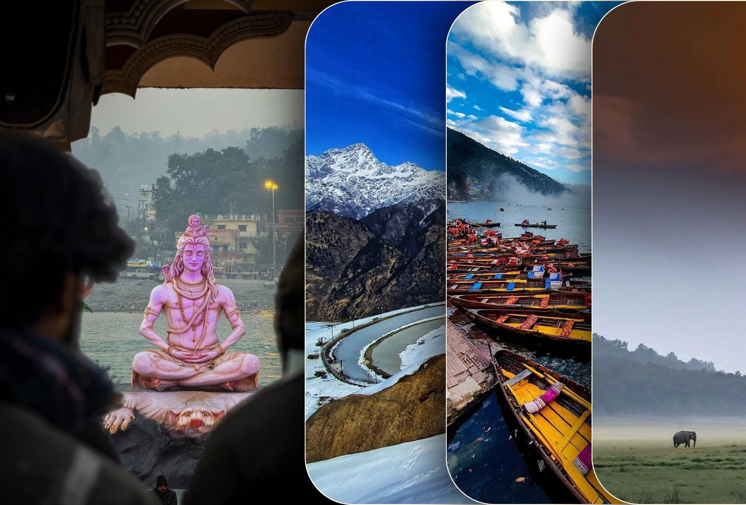 11 Days Rishikesh Chopta Auli Kausani Nainital Corbett Tour from Delhi
